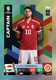 Dominik Szoboszlai Hungary Topps Match Attax EURO 2024 Captain #HUN15